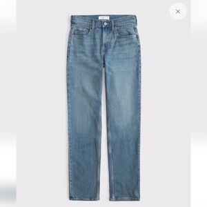 Abercrombie Mid-Rise Straight Leg Jeans